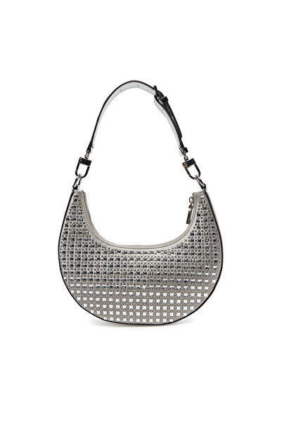 Guess Γυναικεία Τσάντα Χειρός Ασημί HWIY9205010