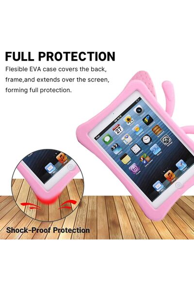 erorex جراب أطفال متوافق مع جهاز iPad 7 8 9 10.2، غطاء مقاوم للصدمات، حامل إسفنجي مضاد للانزلاق