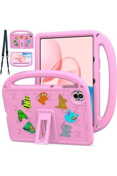 erorex Kids Case Compatible With Honor Pad 10 12.1" 2025, Cute Full Body Protective Cover With Handle Stand