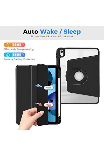 HASTHIP Polyurethane Case for 10th Gen iPad 10.9 (2022) – 2-in-1 360° Rotating Cover