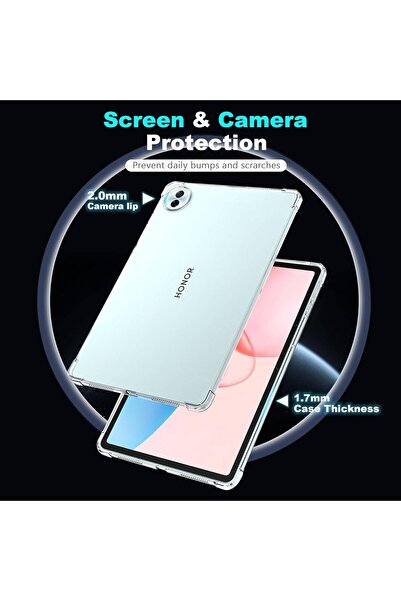 erorex Clear Case Compatible With Honor Pad 10 12.1" 2025 Cover, Advanced Airbag Drop Protection, Soft…