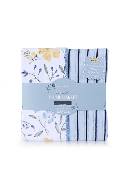 Bee Home Double-sided | Single Faux Fur Blanket