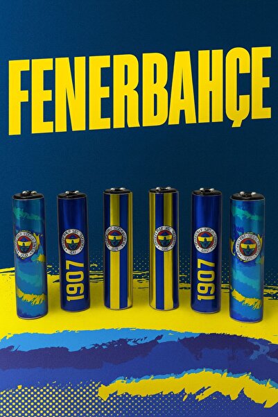 melmus 🟡🔵Fenerbahçe 1907 Özel Seri Metal Çarklı Lisanslı 6’lı Koleksiyon Çakmak Seti – Ultra Lüks Tasarım