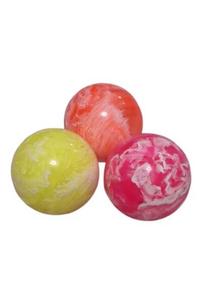 Vision XXI Set 3 mingi săltărețe din silicon, 3 culori calde, Planet, 6 cm,