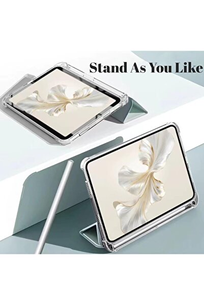 neslin Slim TPU Shockproof Case with Pencil Holder for Honor Pad 9 12.1 in (Pink)