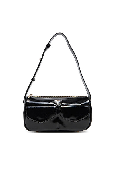 Guess Γυναικεία Τσάντα Χειρός Μαύρη HWTG9646170