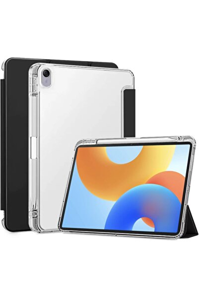 Aookay Case for Huawei MatePad 11.5 (2025/2023) with Pen Holder, Slim TPU Shockproof Cover, Transparent Bac