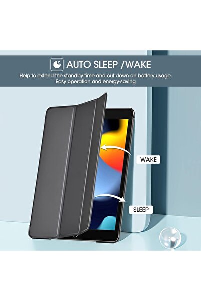 PROCASE حافظة iPad 10.2 (الجيل السابع/الثامن/التاسع 2019/2020/2021) - غطاء خلفي نحيف من الأكريليك الصلب، أسود