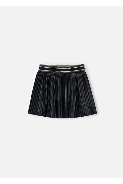 MAYORAL Girl's Shiny Pleated Skirt L26K4903 Black