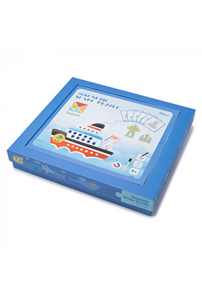 Nurio Tangram - Joc educativ cu piese de lemn Montessori -