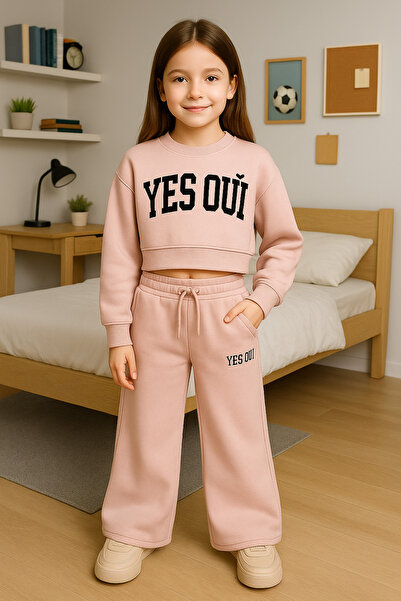 Uğur bebe Σετ αθλητικής φόρμας με φαρδιά πόδια με τσέπες μεγάλου μεγέθους – γ...