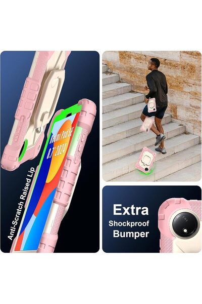 erorex متوافق مع جراب Xiaomi Redmi Pad Se للأطفال مقاس 8.7 بوصة تم إصداره عام 2024 مع حامل مقاوم للصدمات بالكامل...