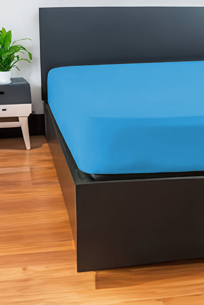 GAMA HOME 100% Cotton Fitted Sheet - 100X200 cm - 30 cm Edge Height - Organic and Comfortable