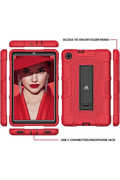 erorex 3-Layer Slim Heavy Duty Shockproof Rugged Protective Case With Built-In Stand For Samsung Galaxy…