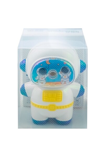 Vision XXI Ascuțitoare de creioane cu manivelă, model de astronaut, galbenă,