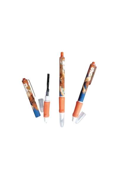 Vision XXI Stilou cu peniță tip coș cu cauciuc plastic, pompă de cerneală și buton cu clic, portocaliu