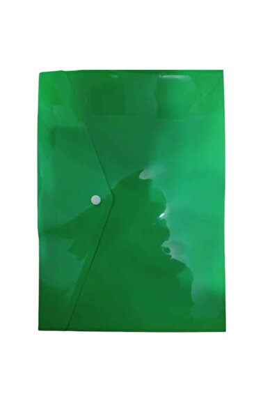 Vision XXI Plastic Folder with Button, 230x330 mm, Vision XXI, Green