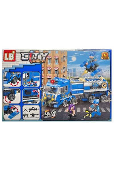OEM Construction Set LB City Police 4 in 1, Intervention Truck, 405 Pieces