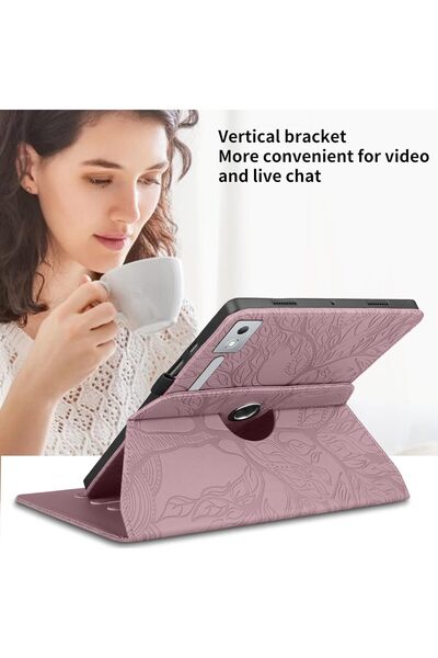 erorex Case Compatible With Lenovo Idea Tab Pro 12.7 2025, 360 Degree Rotating Stand Pu Leather Foldable…