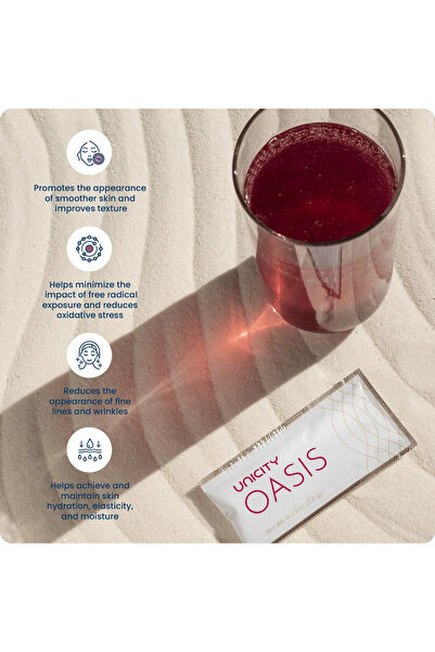 UNICITY Collagen OASIS 30 Sachet Berry Flavor - Unicity Collagen -