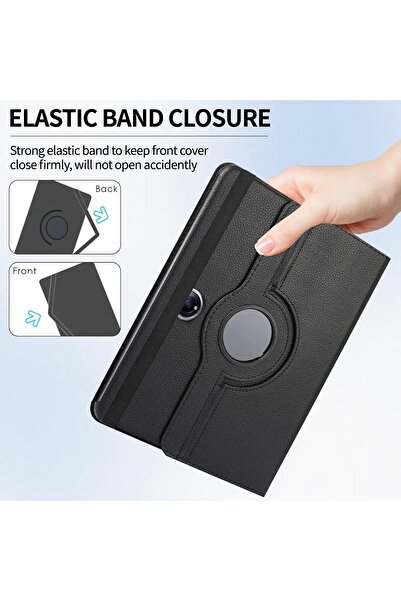 Other جراب QIXUZENI لجهاز OnePlus Pad 2 (2024) مقاس 12.1 بوصة - جراب رفيع دوار 360 درجة مع خاصية السكون/التنشيط التلقائي، مصنوع من جلد البولي يوريثان