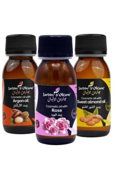 Garden Olian مجموعة زيوت عطرية لتفتيح وترطيب البشرة - 3 قطع