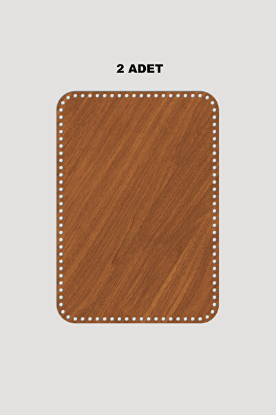 Lucena Ξύλινος Ορθογώνιος Οβάλ Καλάθι Βάση Δίσκου 26x39 cm 2 Τεμάχια Καρυδιά 3mm