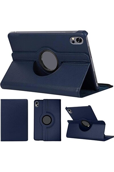 007 Vurtboly 360-degree PU Leather Rotating Case for Huawei MatePad 12X 12" (Blue)