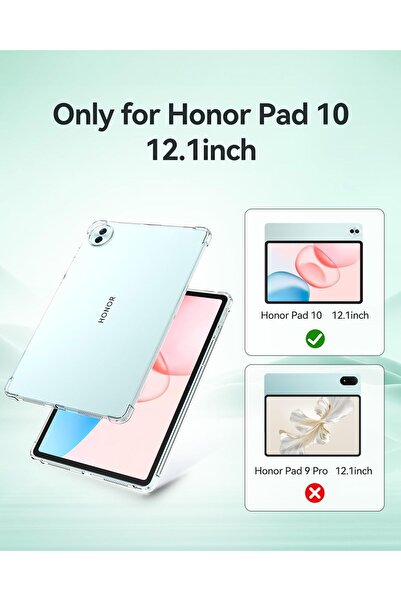 Other T Terseli Transparent TPU Shockproof Scratch-resistant Case for Honor Pad 10 12.1"