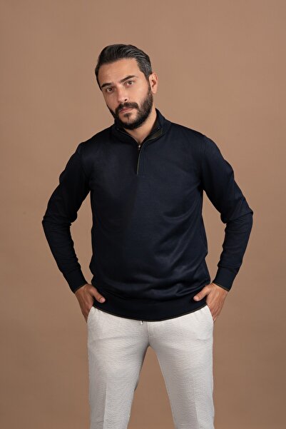 ADVANTE Застібка-блискавка, рибальський комір, поліамідна тканина, сезонний трикотажний светр