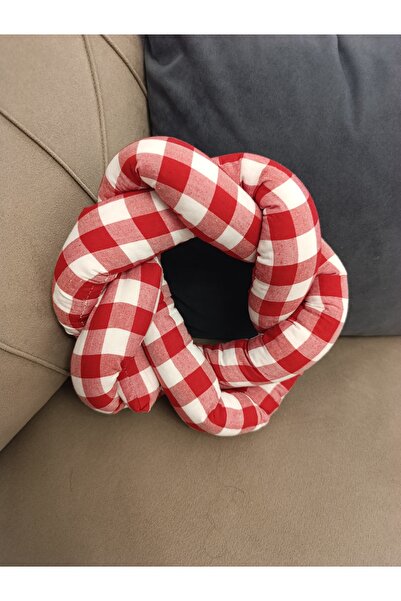 GALATATEKS Plaid Knit Fashion Throw Pillow 1 Piece