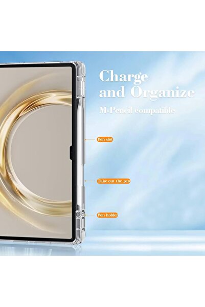 erorex جراب متوافق مع جهاز هواوي ميت باد برو 13.2 بوصة 2025، غطاء سيليكون مع حامل قلم