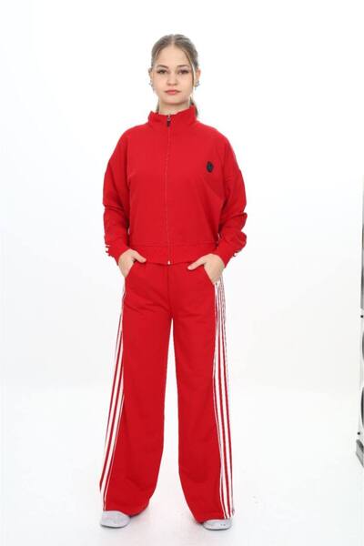 Pantulux Girl's 100% Cotton Oversize Bottom & Top Long Sleeve Tracksuit Set-183