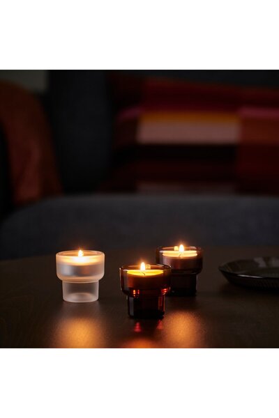 IKEA LADUSVALA Tealight holder, mixed colours, 5.5 cm