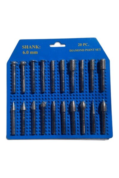Vision XXI Set 20 de freze diamantate, 6 mm,