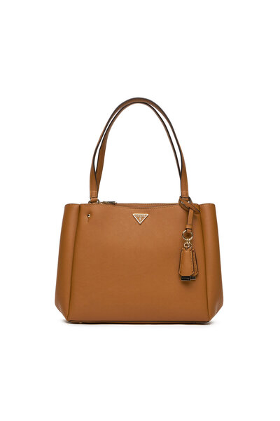 Guess Γυναικεία Τσάντα Χειρός Καφέ HWNG9669230