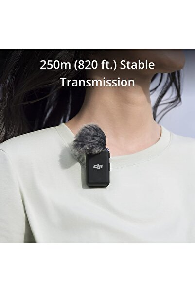 DJI Mic (2 TX + 1 RX + Charging Case), Wireless Lavalier Microphone, 250m (820 ft.) Range, 15-Hour B