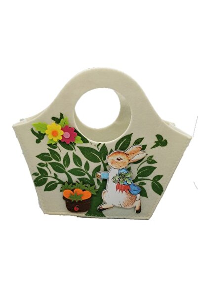 Vision XXI Gentuta pentru oua de Paste, decorata, material textil, cusut, 27x25cm, VisionXXI