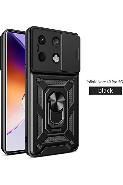erorex 1+2 For Infinix Note 40 Pro 5G Case With Screen Protector, Built-In Sliding Camera Cover And…