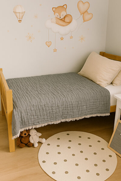 LaraLisa Muslin 6-Layer Silicone Filled Double-Sided 100 X 120 cm Baby Kids Blanket