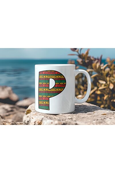 Beramussa كوب بنمط عرقي على شكل حرف P - كوب شاي وقهوة على الطراز الأفريقي - ه...