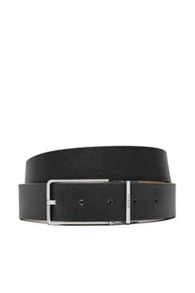 Guess Ανδρική Ζώνη Καφέ, Μαύρη BMCMSEP4435