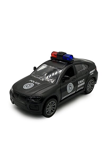 Vision XXI Toy Car, City Series SWAT, Pull/Start Mechanism, Open Doors, 13 cm, +3 years, Black