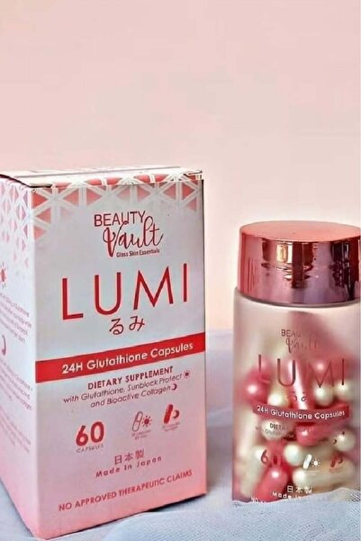 Beauty Vault كبسولات الجلوتاثيون لومي ٢٤ ساعة، ٦٠ كبسولة