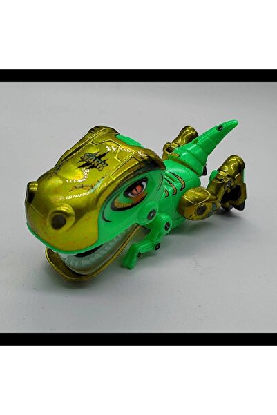 Vision Dinosaur Figurine from Metal and Plastic MY66series, Moves Head and Tail, Realistic Lights and Sound