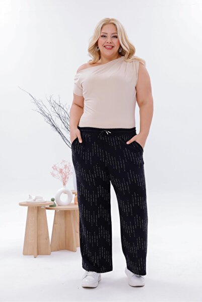 Siyezen Plus Size Modal Fabric Stone Pants