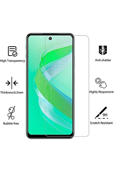 erorex 1+2Pcs Compatible For Infinix Smart 8 Case & Screen Protector