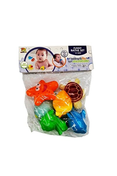 Vision Set 6 figurines squeaky, Funny Bathe Set, 8 cm, multicolor, XXI
