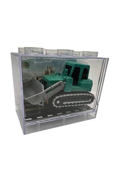 Vision XXI DieCast Workforce Metal Construction Vehicle, 7 cm, with Pull-Back Mechanism, Green,