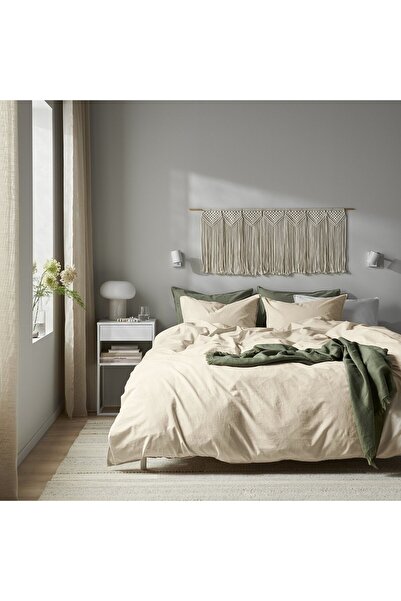 IKEA ÄNGSLILJA Duvet cover and pillowcase, natural, 150 x 200/50 x 80 cm